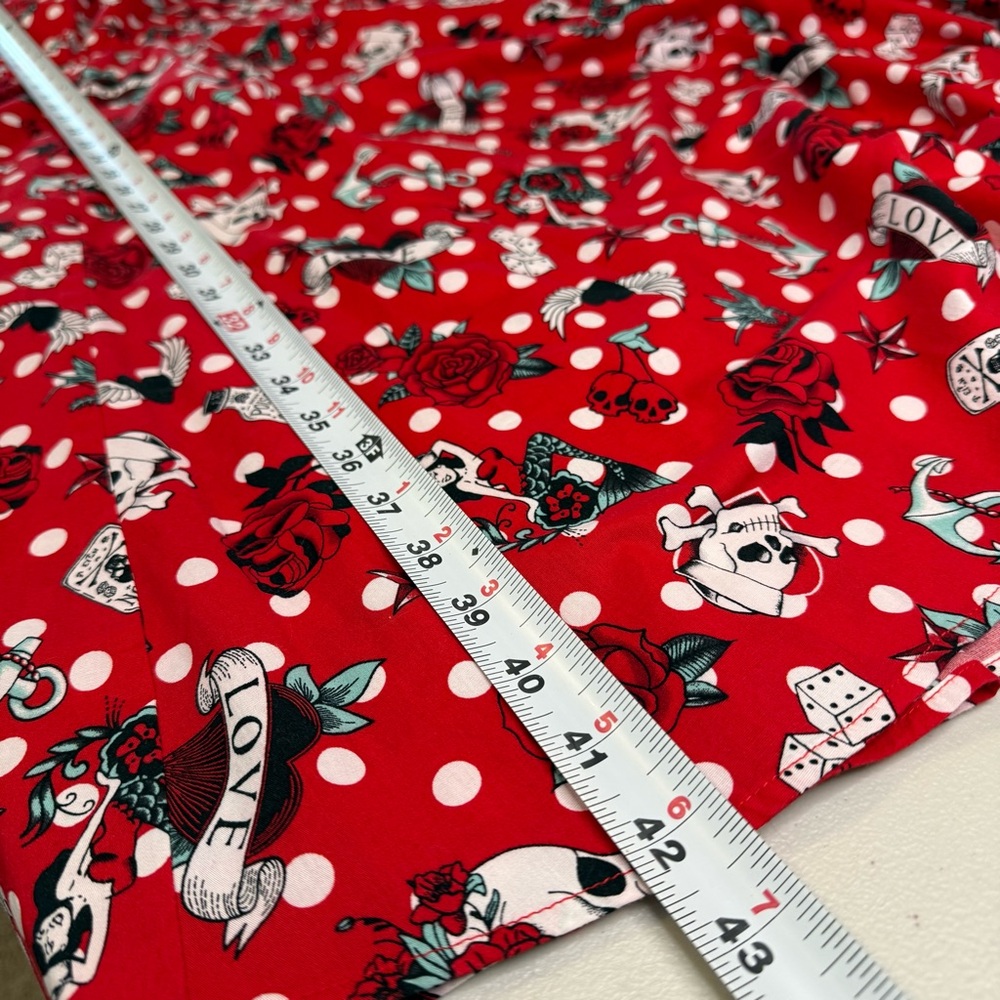 Retro Chic by Torrid Red and White Floral Midi Swing dress with pockets size 24 - Picture 10 of 10